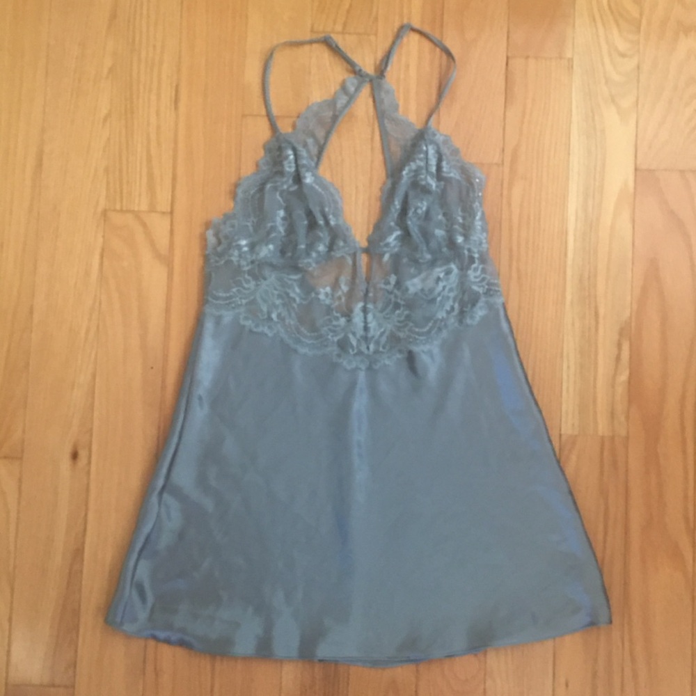 In Bloom Blue Lace Chemise